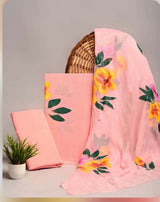 Blush Pink Hand Painted Salwar Set | Handcrafted Hand-painted Cotton Salwar Set | SIRUL