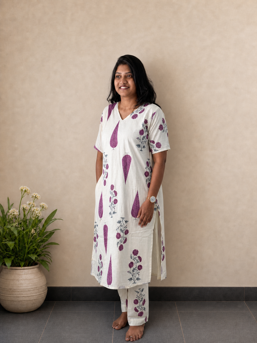Plum Petal Co-ords | Cotton Co-ord Set for Women | SIRUL