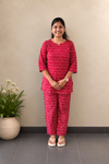 Ruby Motif Co-ord Set | Cotton Co-ord Set for Women | SIRUL