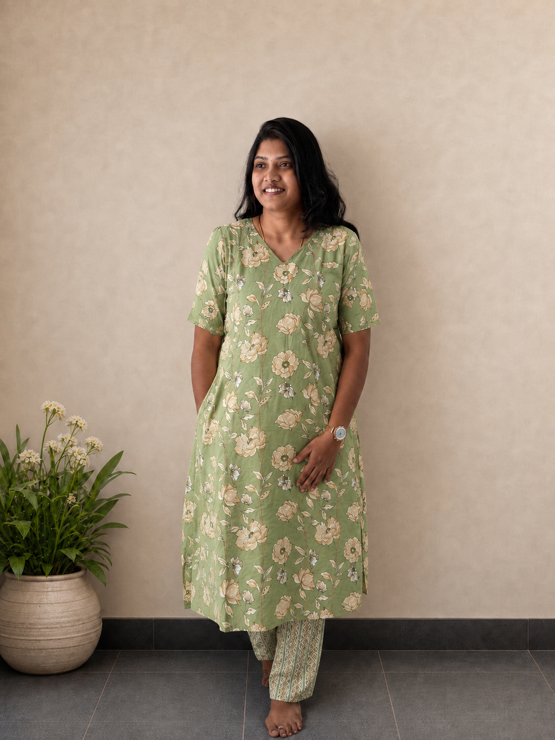 Sage Bloom Co-ords | Cotton Co-ord Set for Women | SIRUL
