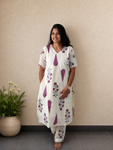 Plum Petal Co-ords | Cotton Co-ord Set for Women | SIRUL