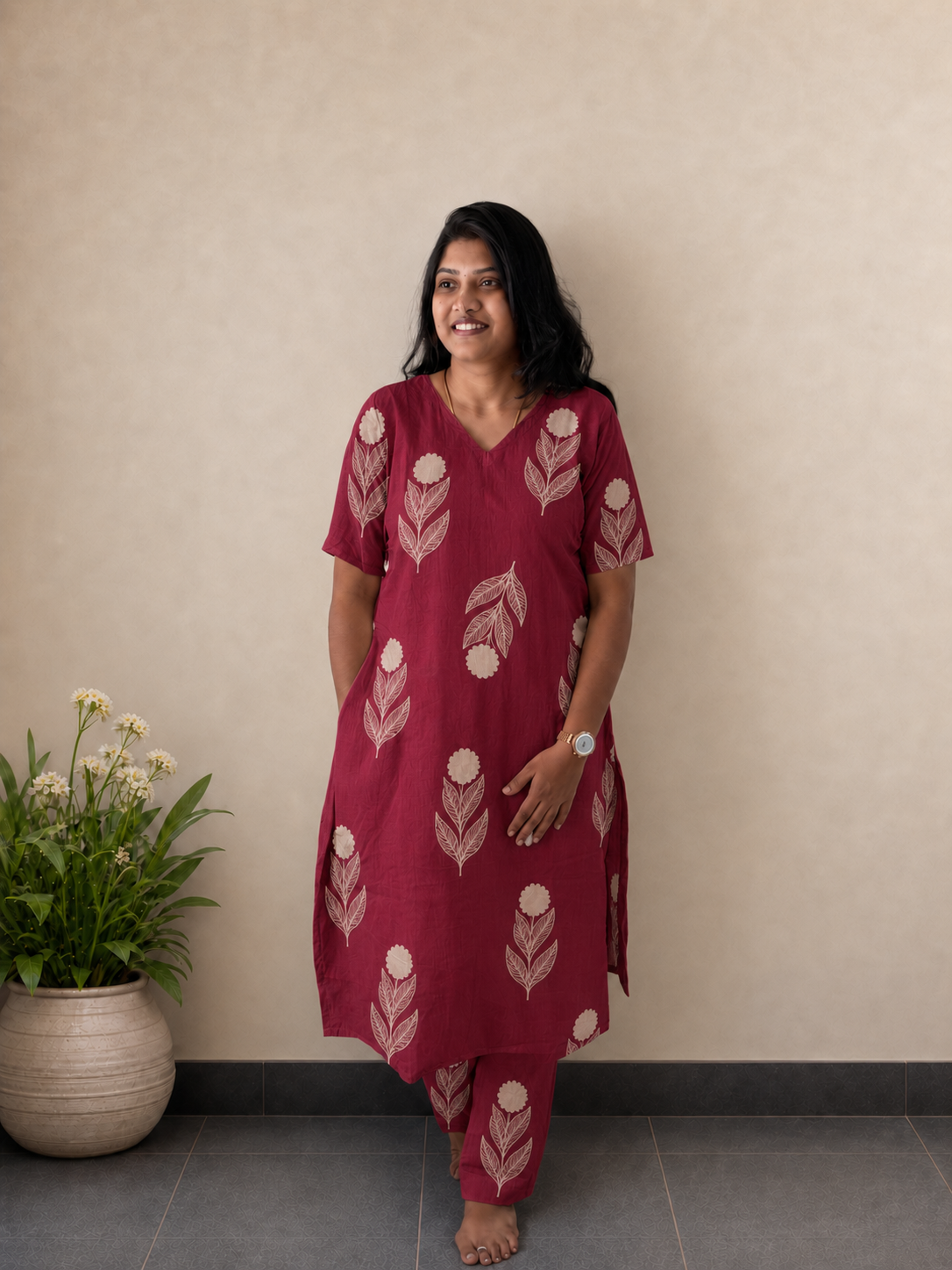Ruby Bloom Co-ords | Cotton Co-ord Set for Women | SIRUL