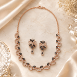 Women’s Silver-Plated Brass Necklace Set – Elegant Occasion Jewellery
