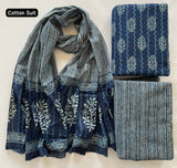 Persian blue Salwar Set | Handcrafted Jaipur Cotton Salwar Set | SIRUL
