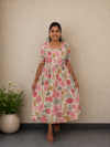 Floral Ivory Maxi Dress | Feeding Friendly Cotton Maxi | SIRUL